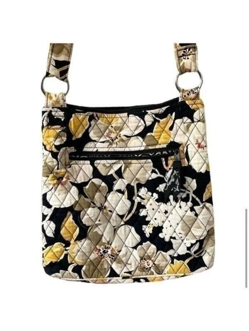 Vera Bradley Yellow and Black Crossbody Bag